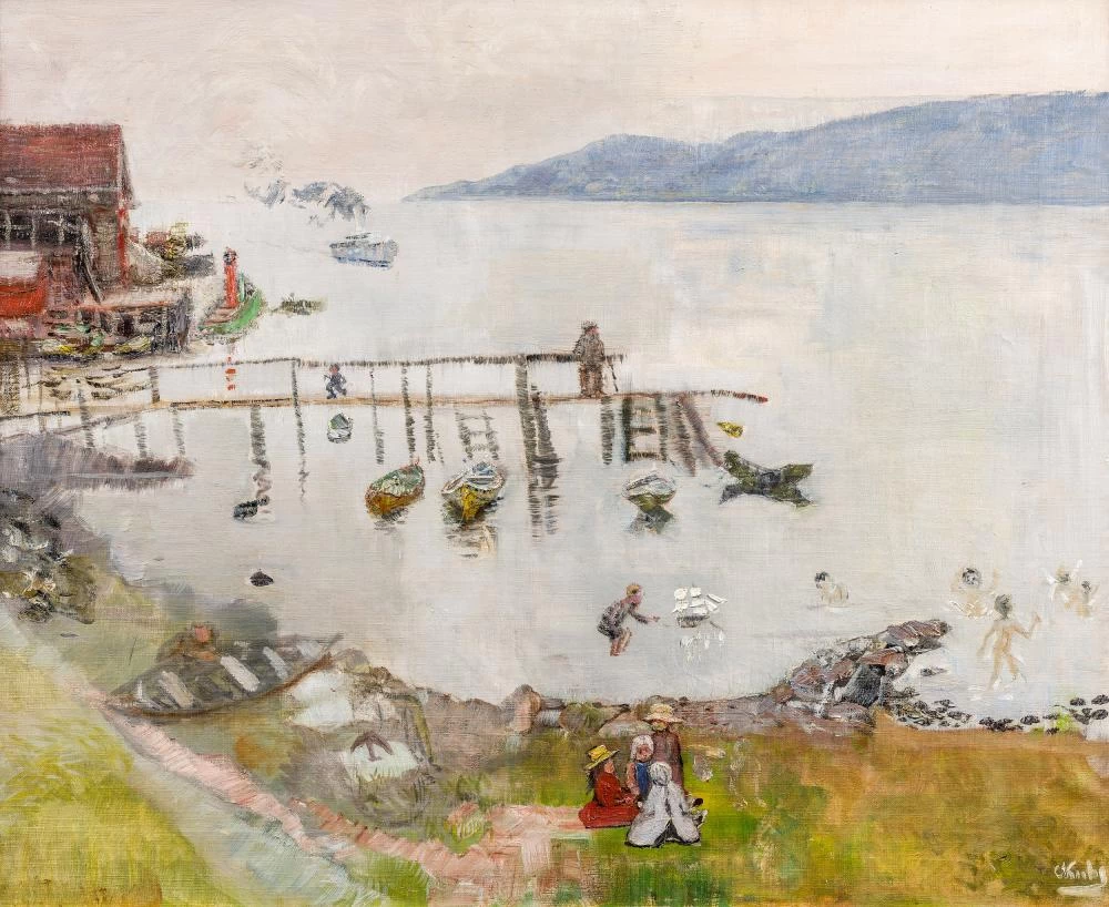 Paesaggio costiero dal fiordo di Oslo
